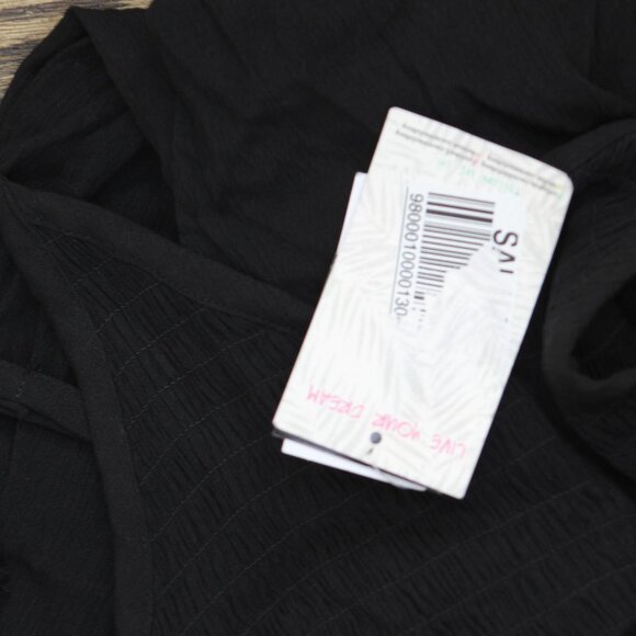 Miken Juniors Smocked Midi Dress Cover Up I7187P380 Black XS - Picture 3 of 8